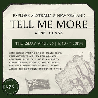 Tell Me More Anzac - Wine Class