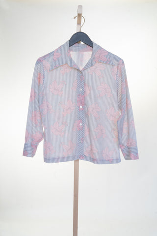 Pink Orchid Stripe Blouse