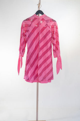 Hot Pink Dress with Crochet Detail