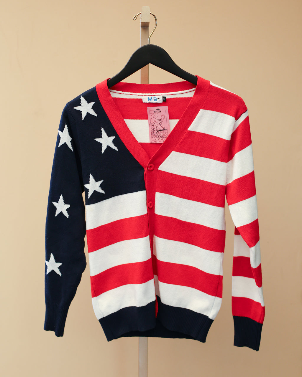 Cabbage Cropped Flag Sweater