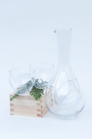 Glass Sake Carafe with Ice Bubble