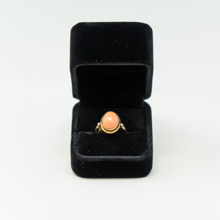 Coral Dome Pale Coral Ring
