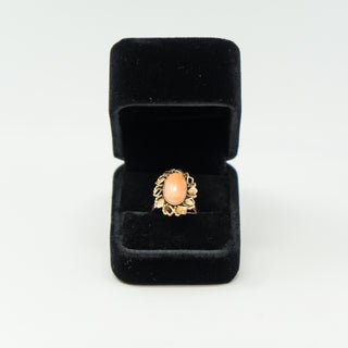 Light Coral Ornate Ring