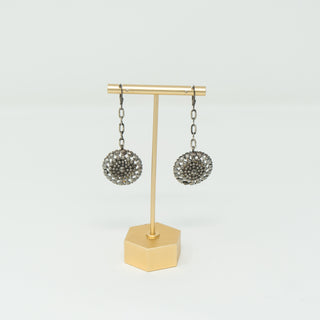 Single Disc Cut Steel Earrings