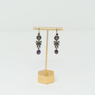 Austro Hungarian Amethyst Pendant Earrings