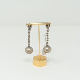 1950's Taxco Long Pendant Ball Earrings