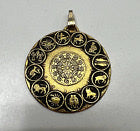 Vintage Gold Zodiac Pendant