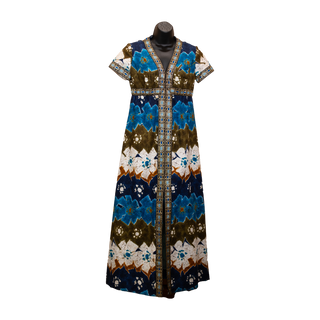 Embellished Hawaiian Maxi Dress