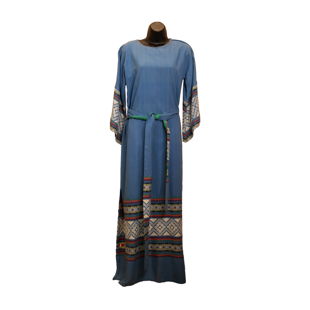 Blue Hand Embroidered Guatemalan Caftan Shop Divine Vintage Blue Hand Embroidered Guatemalan Caftan Shop Divine Vintage