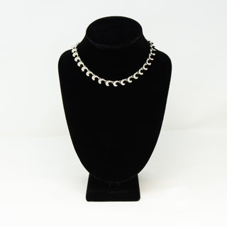 1960's Rhinestone Comma Collar Necklace