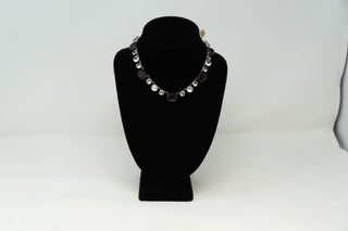 Purple & Clear Crystal Necklace
