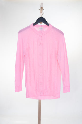 Bubble Gum Pink 1950's Cardigan