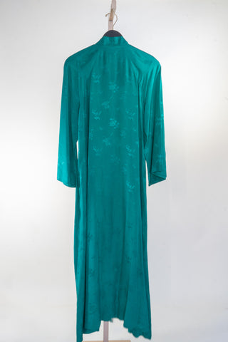 Saks Fifth Avenue Green Silk Caftan