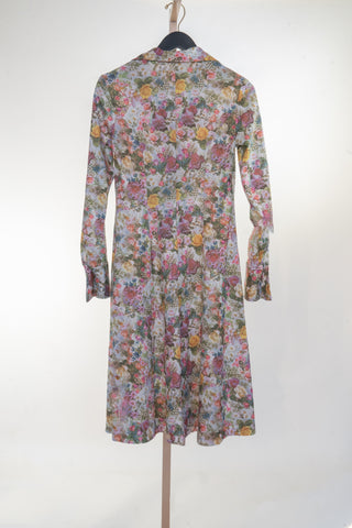 Long Sleeve Hand-Sewn Floral Dress