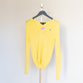 Yellow Ralph Lauren Cable Knit Sweater
