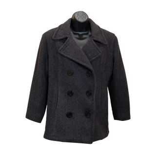 Grey Double Breasted Pea Coat