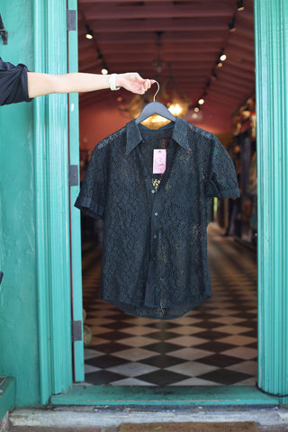 Black Lace Blouse