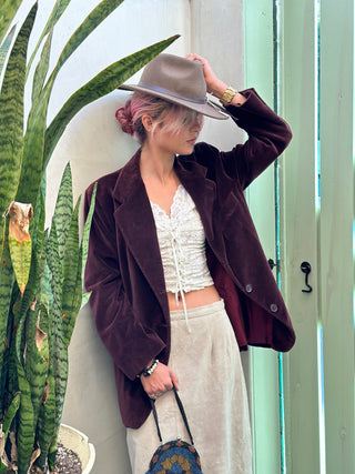 Men's Velvet Merlot Blazer
