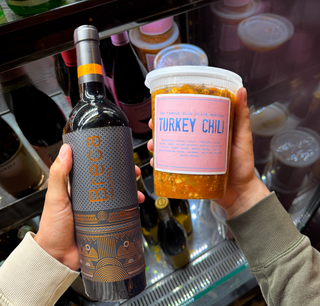 BP Famous Turkey Chili & Bottle of Wine