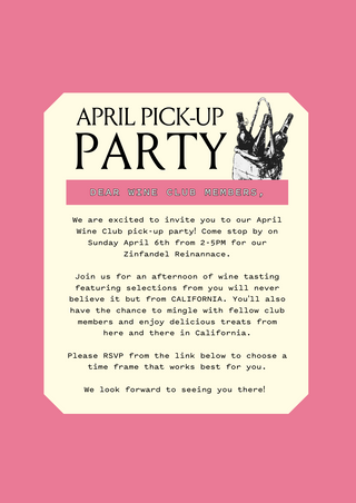 April Member's Pickup Party
