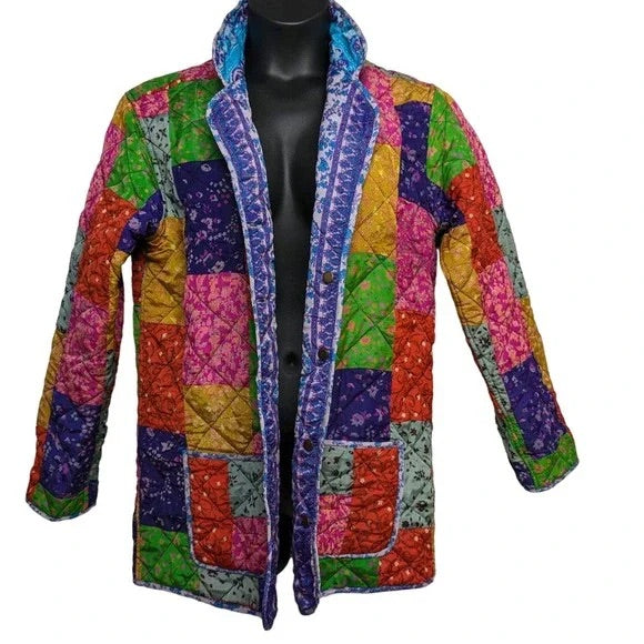 Multi Colored Quilted Jacket – Shop Divine Vintage