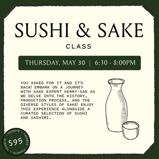 Sushi & Sake Wine Class