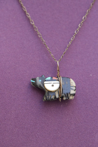 Zuni Bear Spirit Pendant