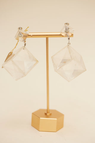 1950's Lucite Ice cube earrings