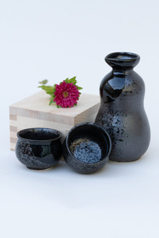 Black Two-Tone Sake Cup