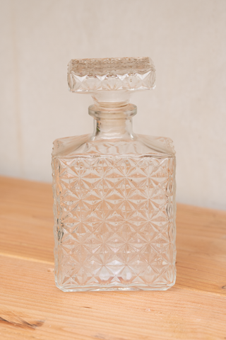 Mid Century Modele Depose Glass Decanter Made in France