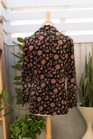 1980's Dusty Rose Velvet Blazer