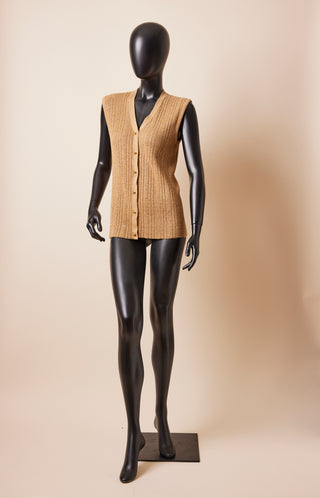 1970's Gold Button Down Sweater Vest