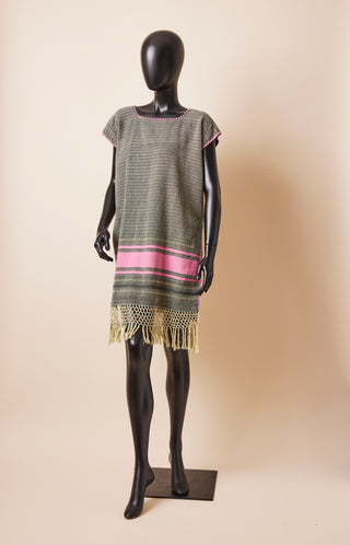 1960's Ethiopian Fringe Caftan Dress