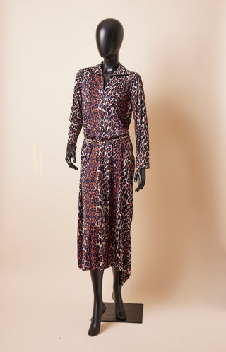 1970's Leopard Collared House Coat