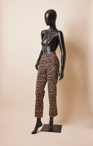 1990's High Waisted Leopard Pants