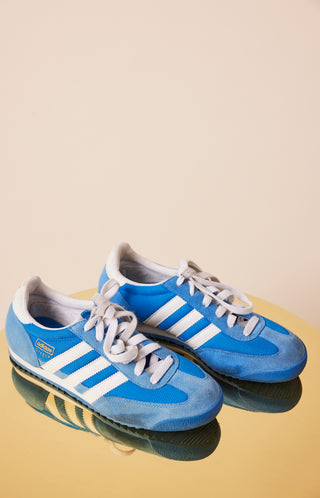 Blue Adidas Dragon Tennis Shoes