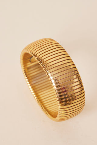Chunky Gold Omega Bracelet
