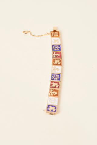 1950's French Souvenir Bracelet With Crests