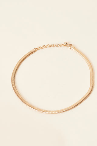 Single Thin Omega Chain Necklace
