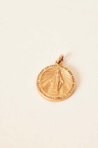 Gold Mary Pendant