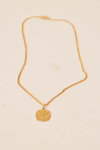10 Karat Gold Mayflower Pendant On Gold Chain